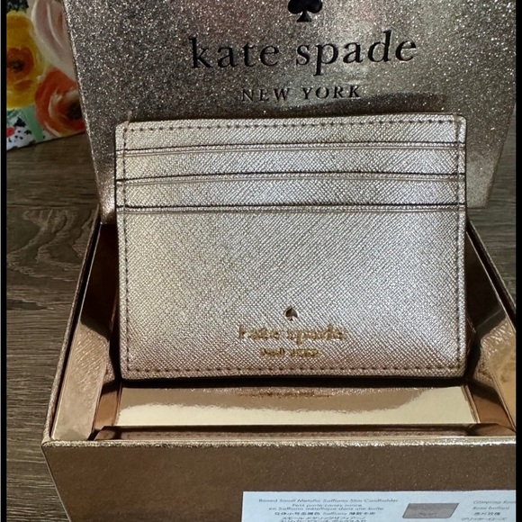 Kate Spade Glimmer Metallic Glitter Brilliant Card Case /Mini - Main Image